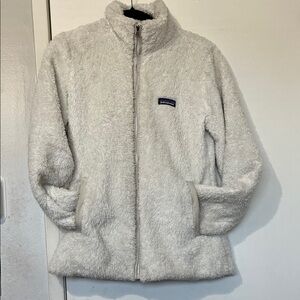 Patagonia Los Gatos Jacket Womens Medium Fuzzy Fleece Full Zip Warm Outdoor